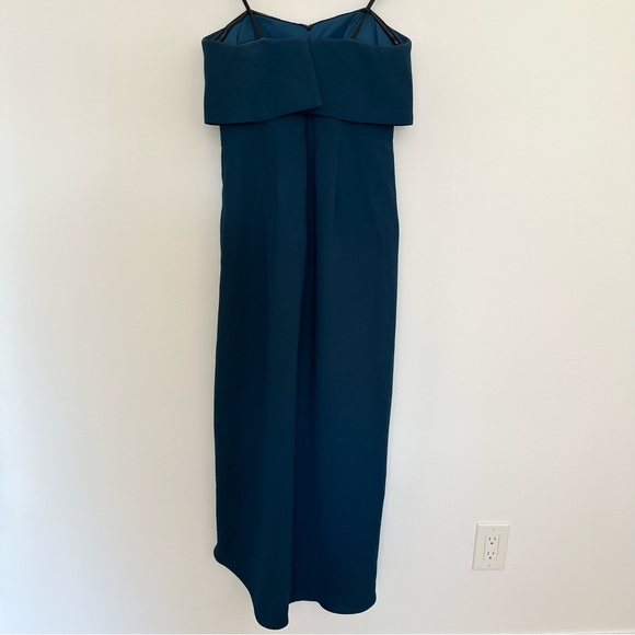 XSCAPE Women Sleeveless strapless Sweet Neckline crepe dress color tel … - Picture 3 of 6